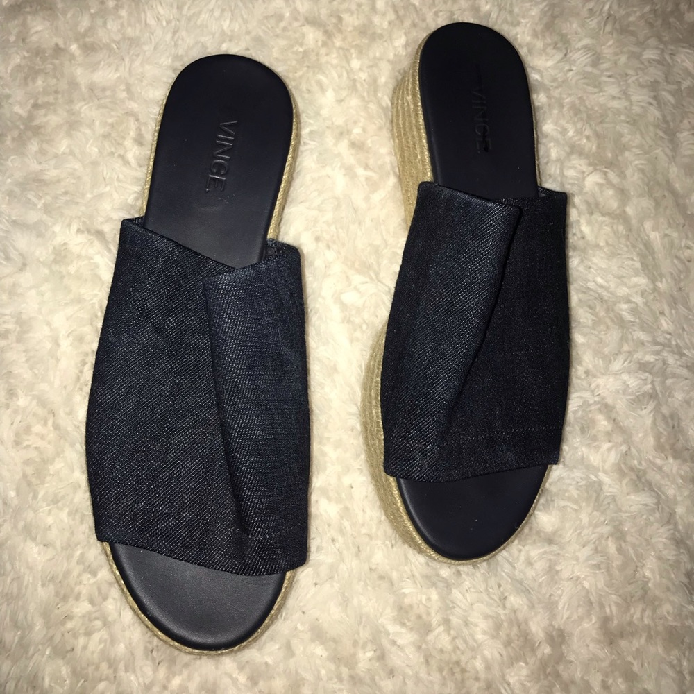 Vince espadrille slides